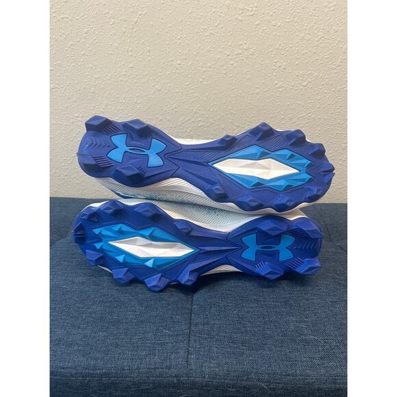 Under Armour Men's Spotlight Fran 2.0 Football Shoe, Royal Blue/White Size 11 - Picture 8 of 9